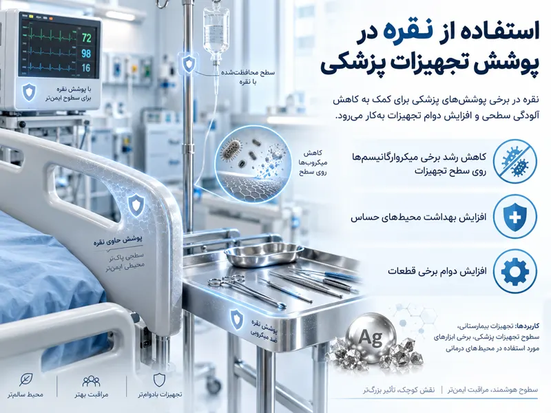 استفاده از نقره در پوشش تجهیزات پزشکی